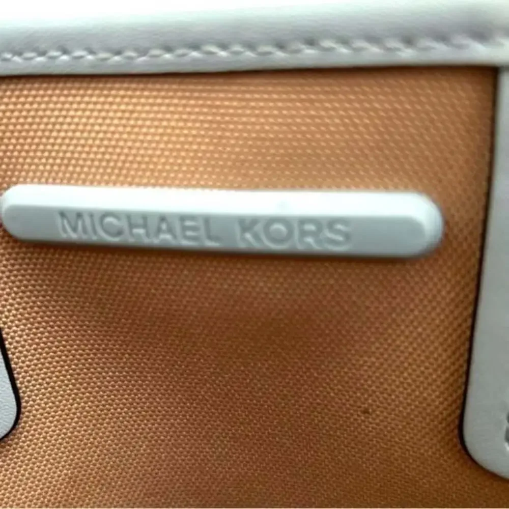 Michael Kors Jodie Small Logo Jacquard Tote Bag Light Blue